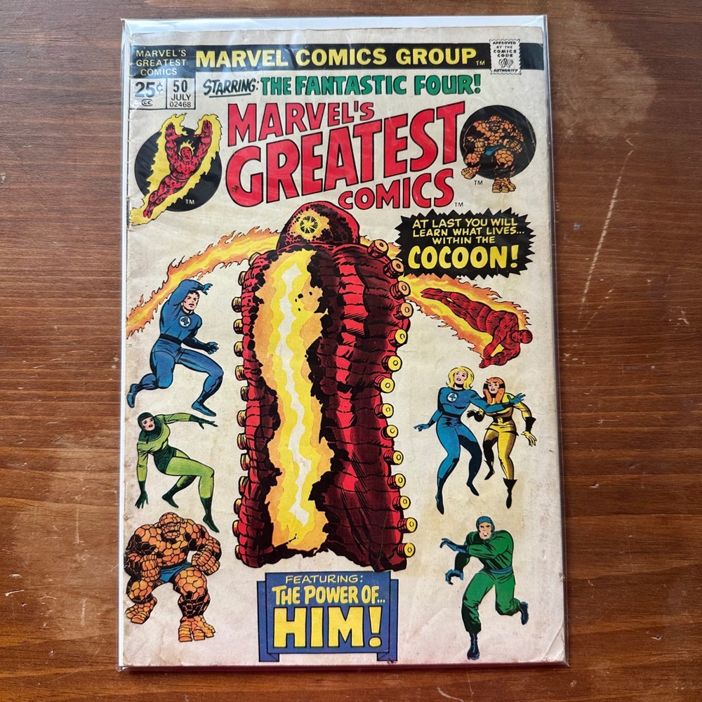 Marvel's Greatest Comics #50 Fantastic Four Adam Warlock 1974 Bronze Age G Raw